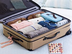 Suitcase ready for travel